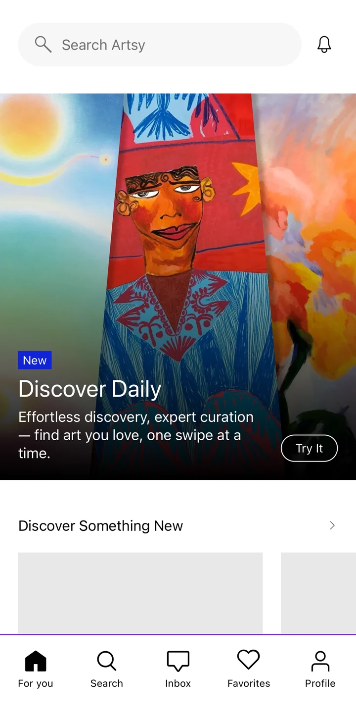 Artsy Home on iOS