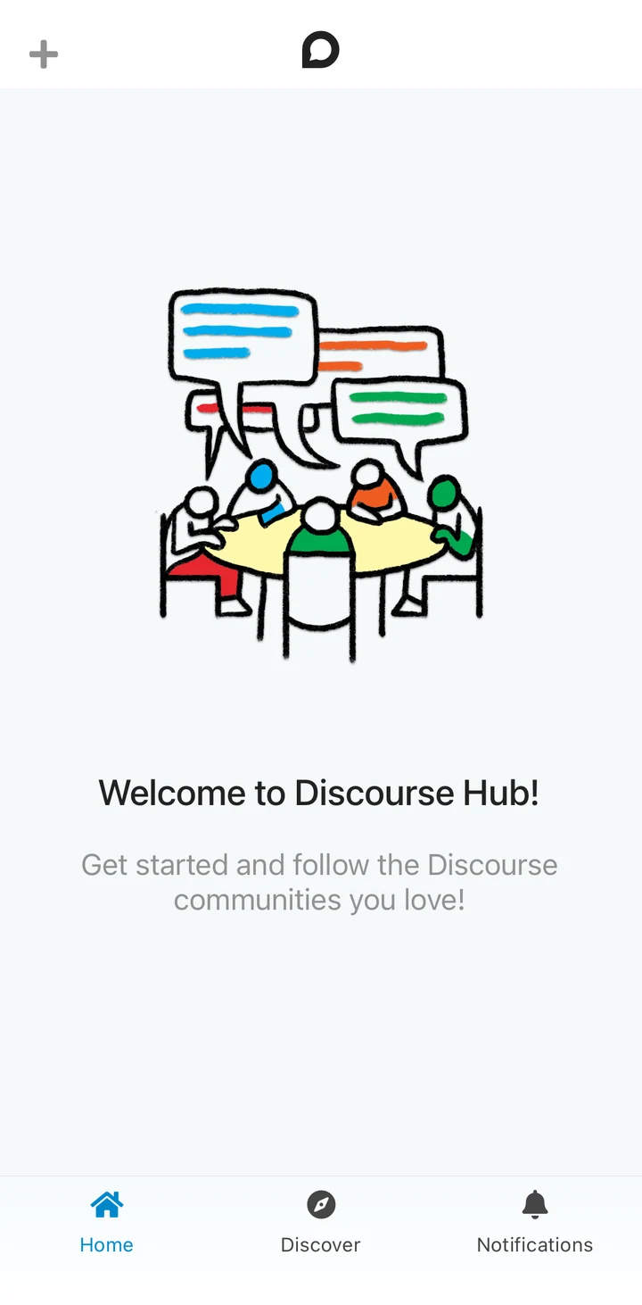 Discourse Welcome in Peach