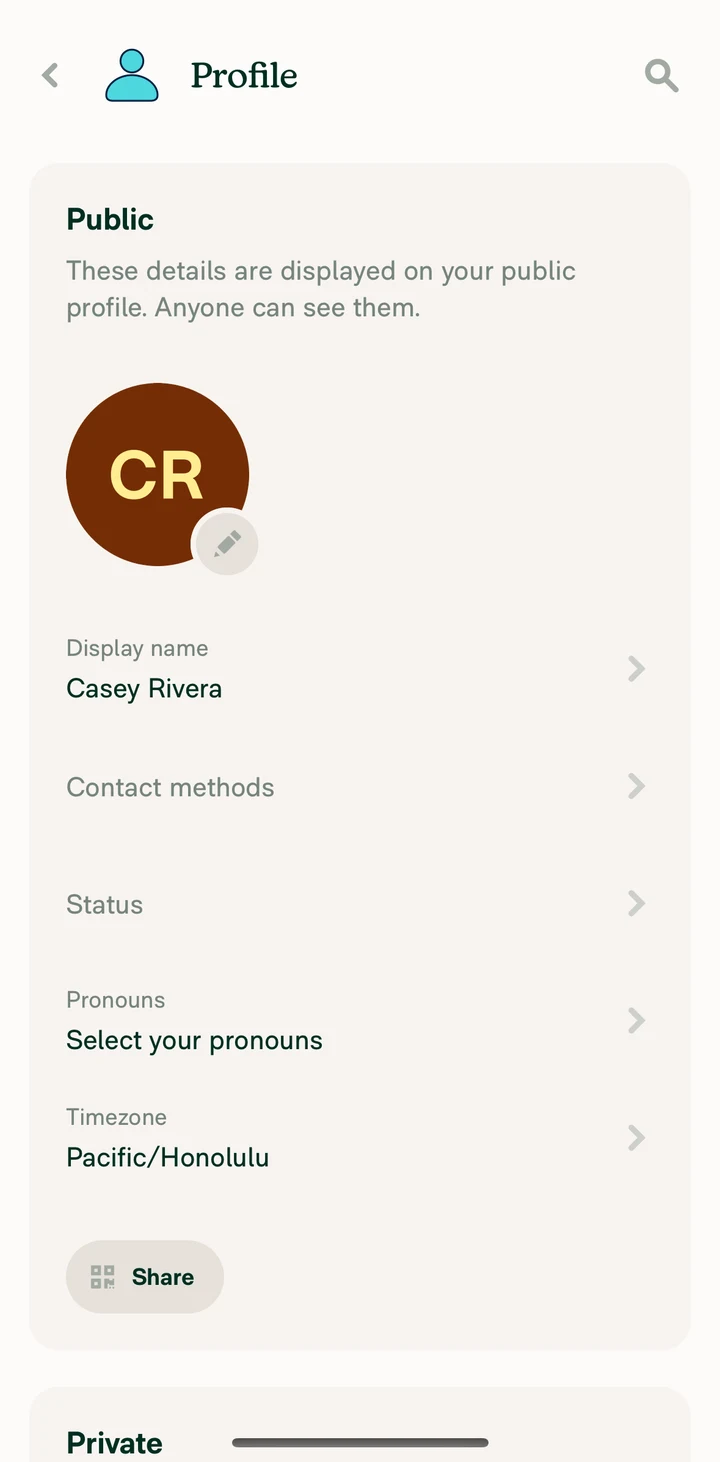 Expensify Profile on iOS