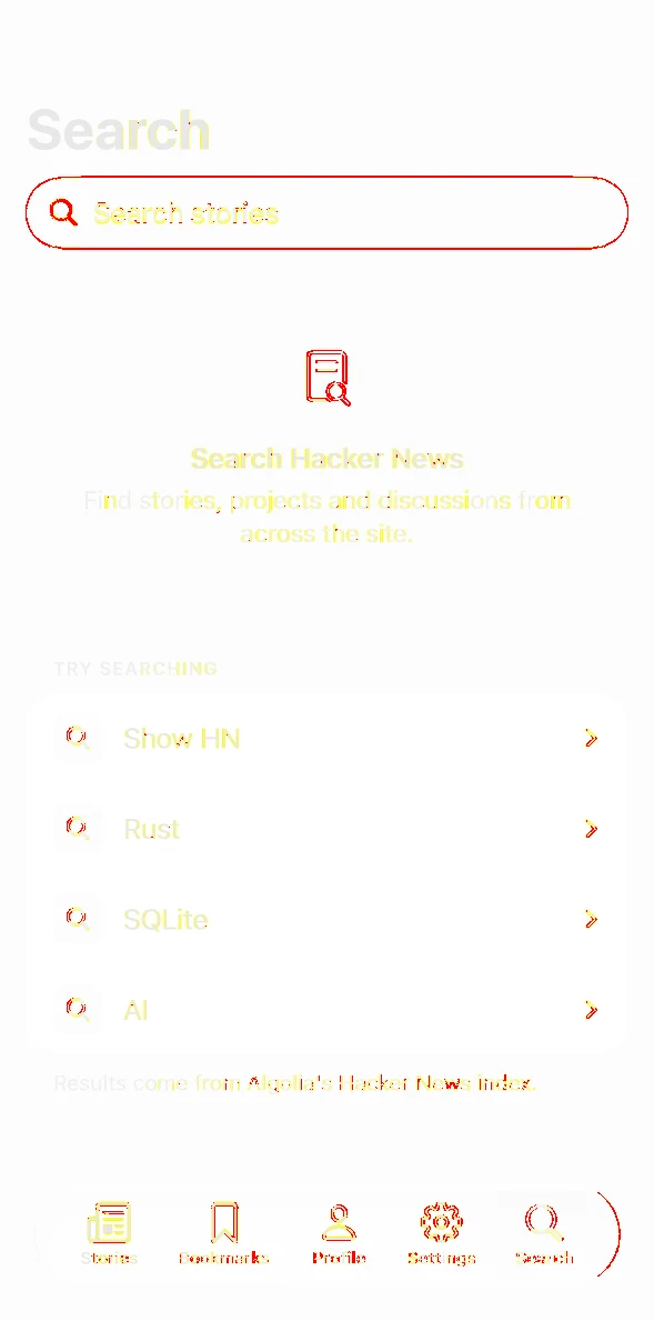 Hacker Reader Search pixel diff
