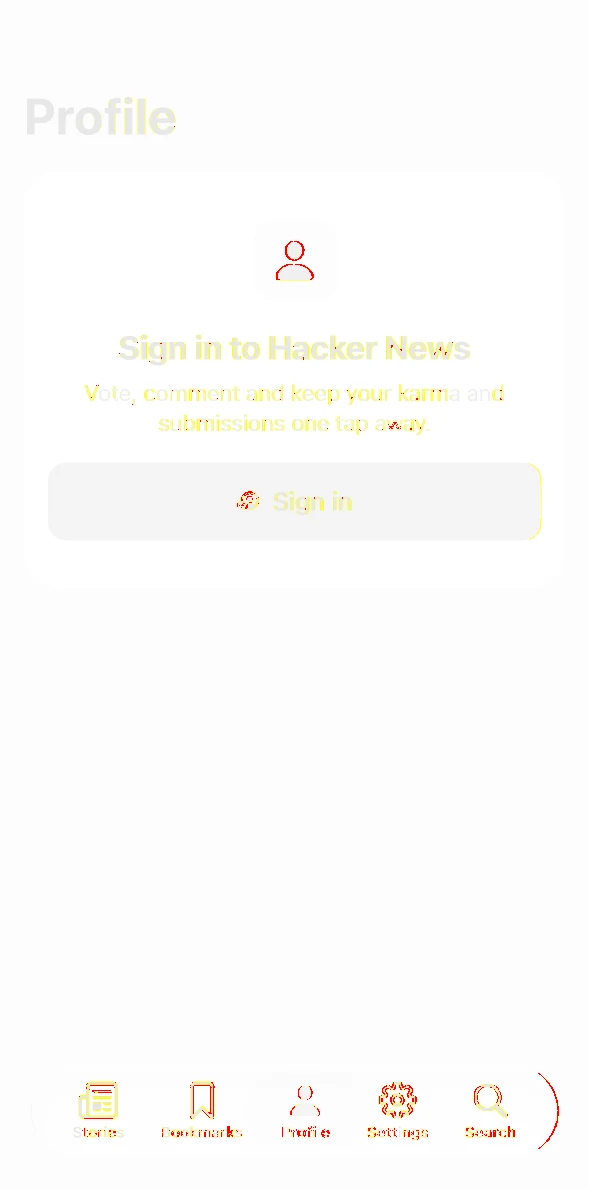 Hacker Reader Profile pixel diff