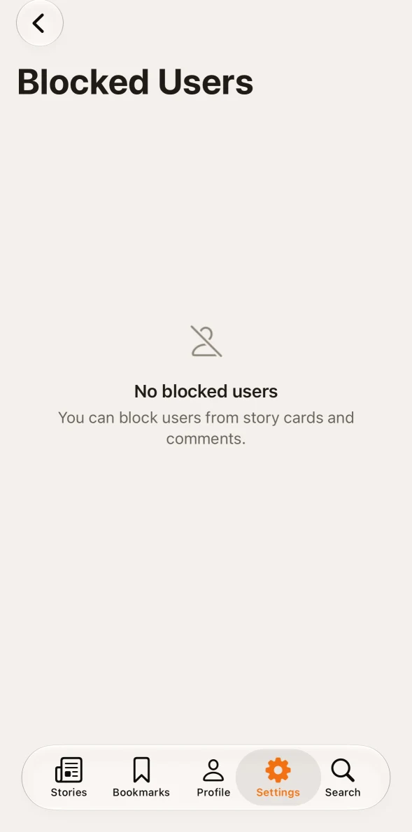 Hacker Reader Blocked Users in Peach