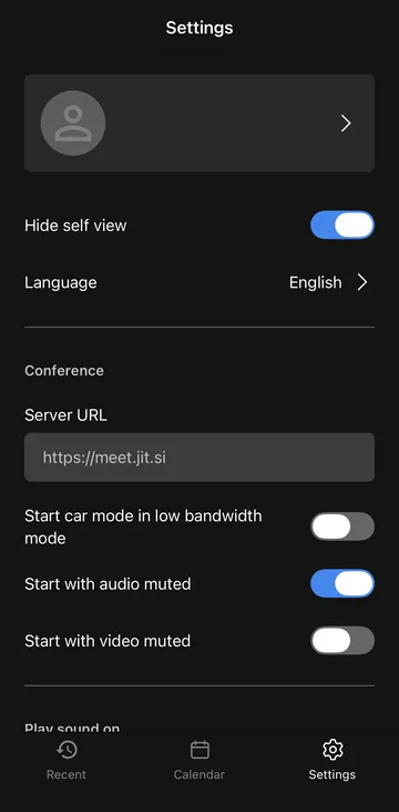 Settings toggles