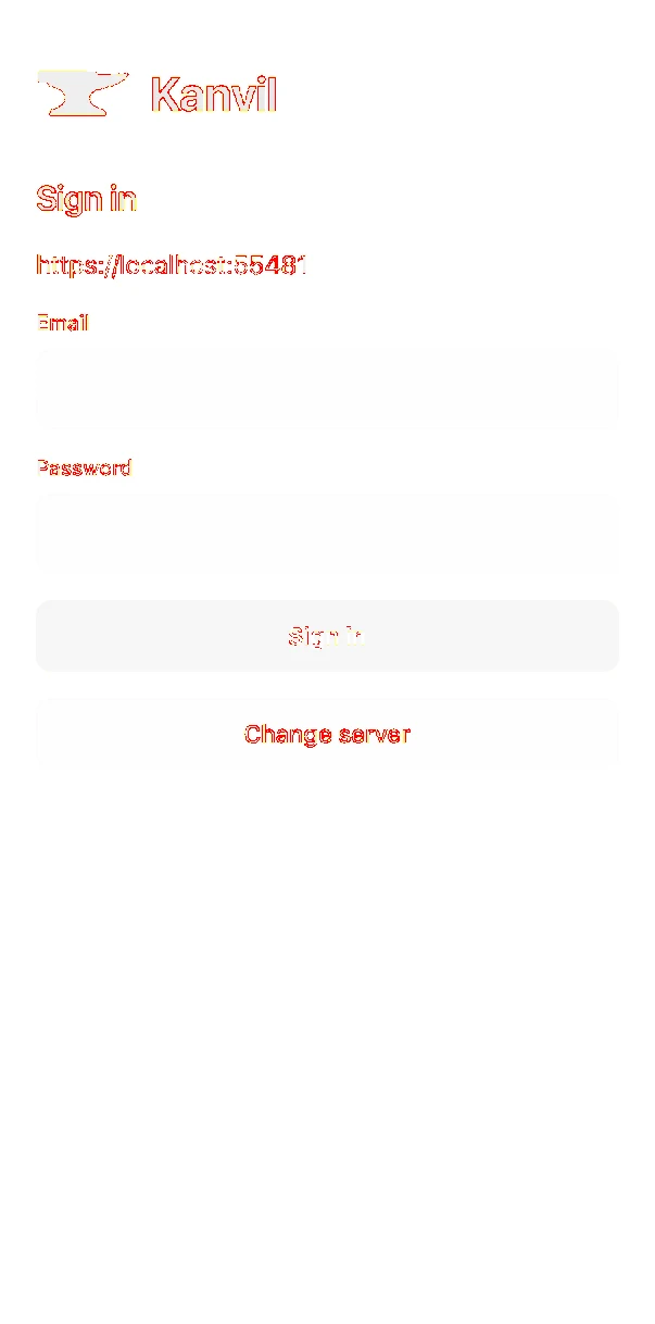 Kanvil Sign in pixel diff