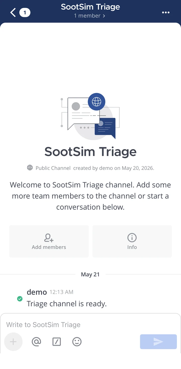 Mattermost Mattermost 06 channel on iOS