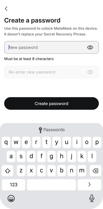 Create password
