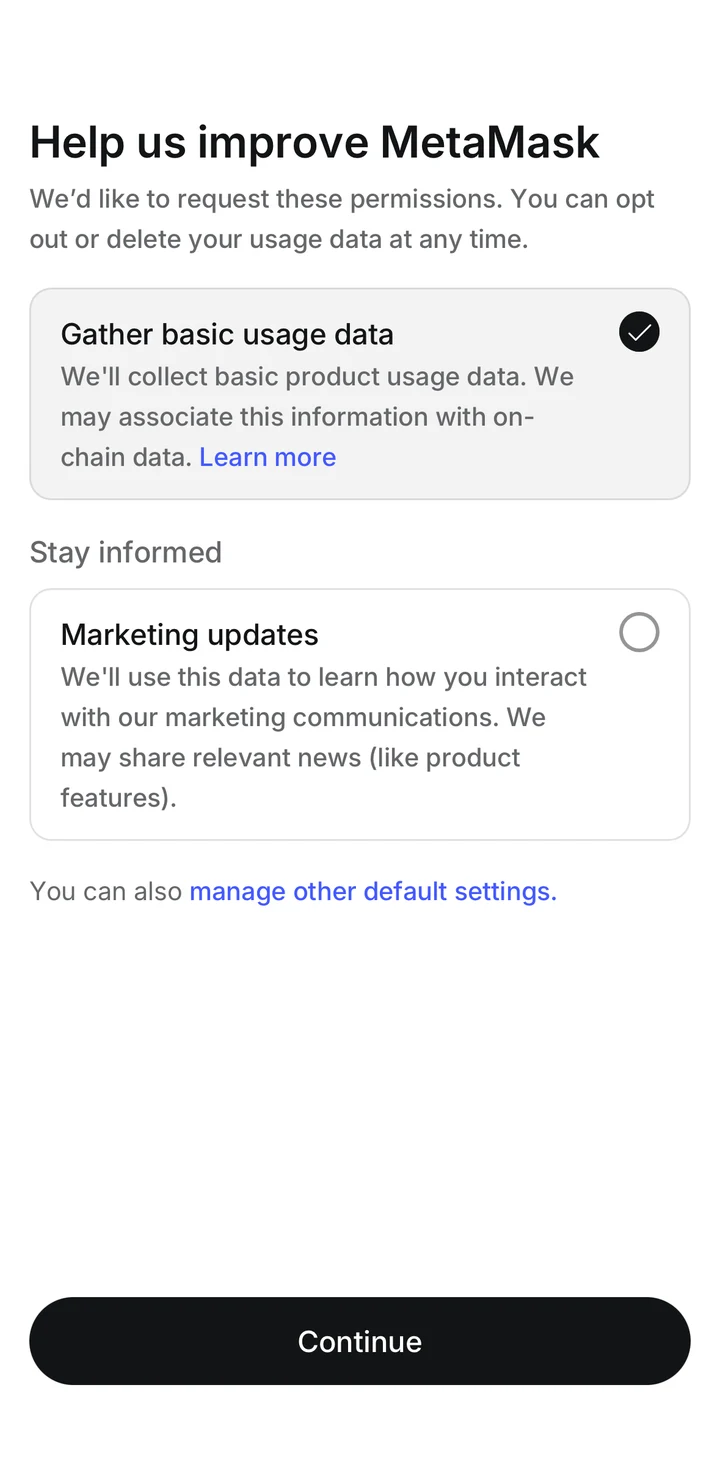 MetaMask Help improve in Peach