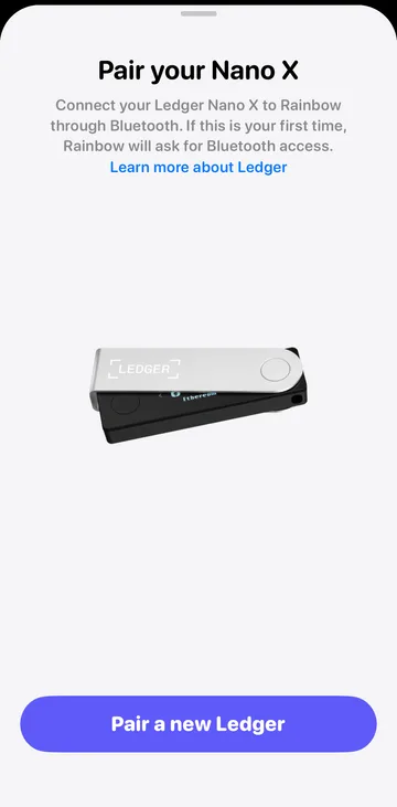 Pair hardware wallet
