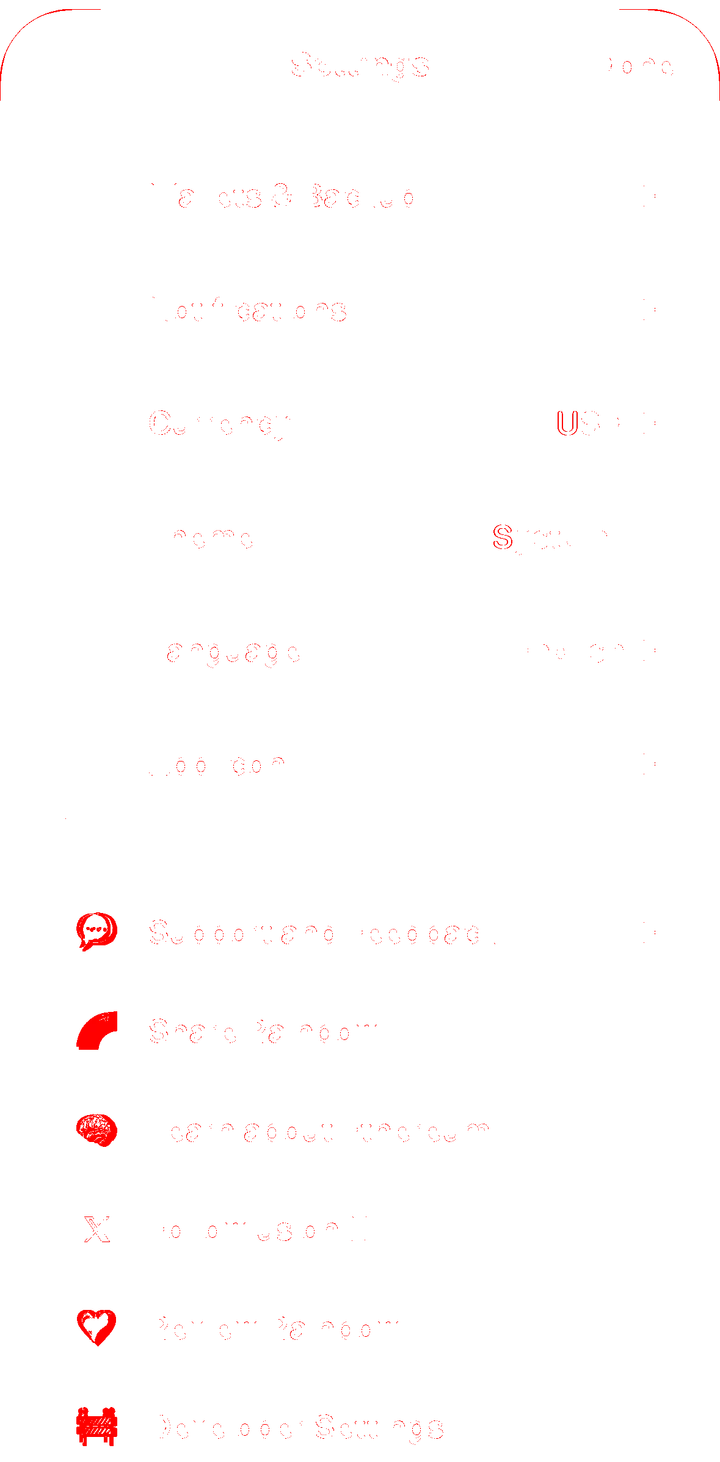 Rainbow Settings pixel diff