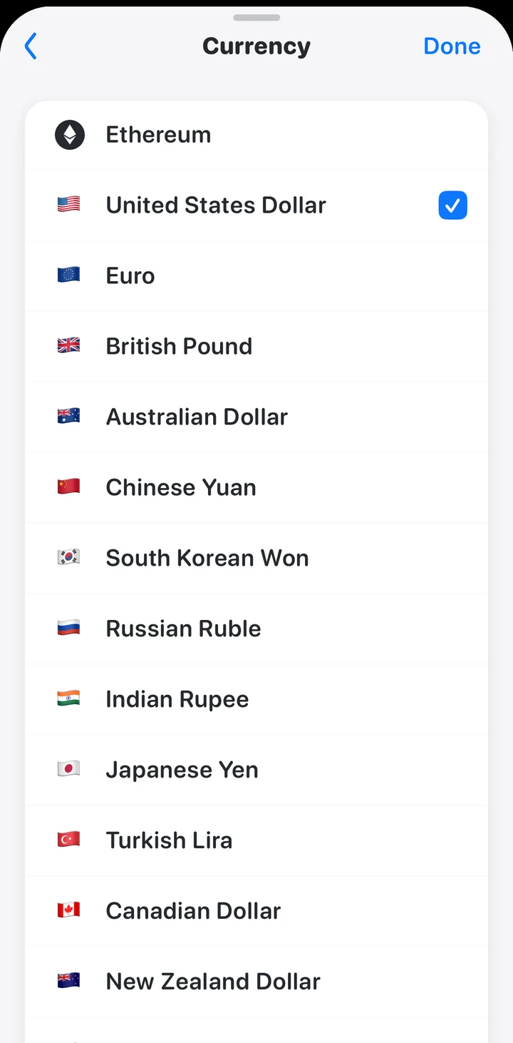 Rainbow Currency in Peach
