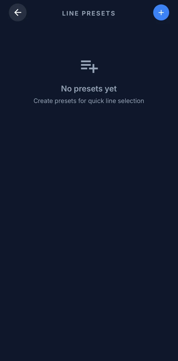 U-Stat Line presets on iOS
