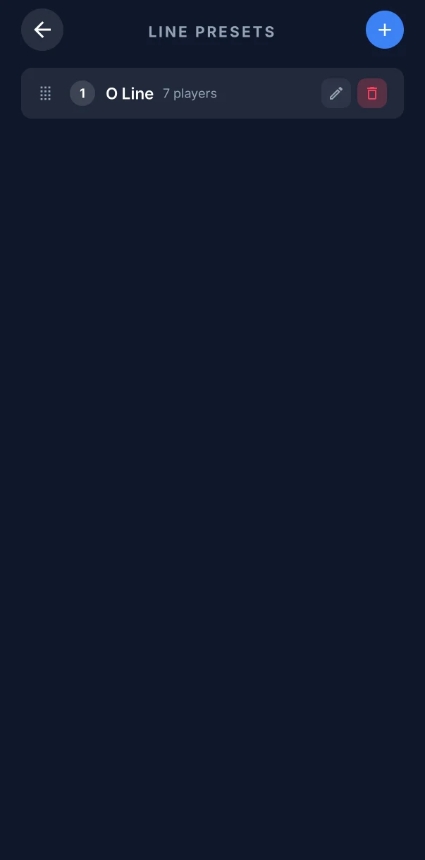 U-Stat Saved preset on iOS