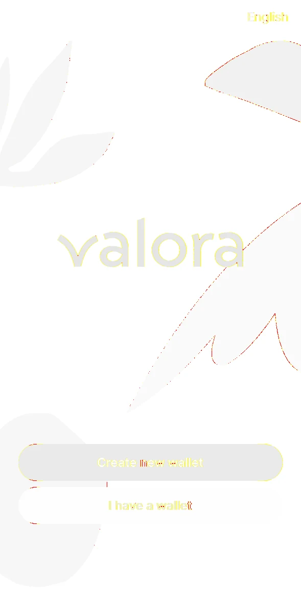 Valora Welcome pixel diff