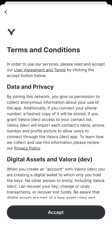 Wallet terms