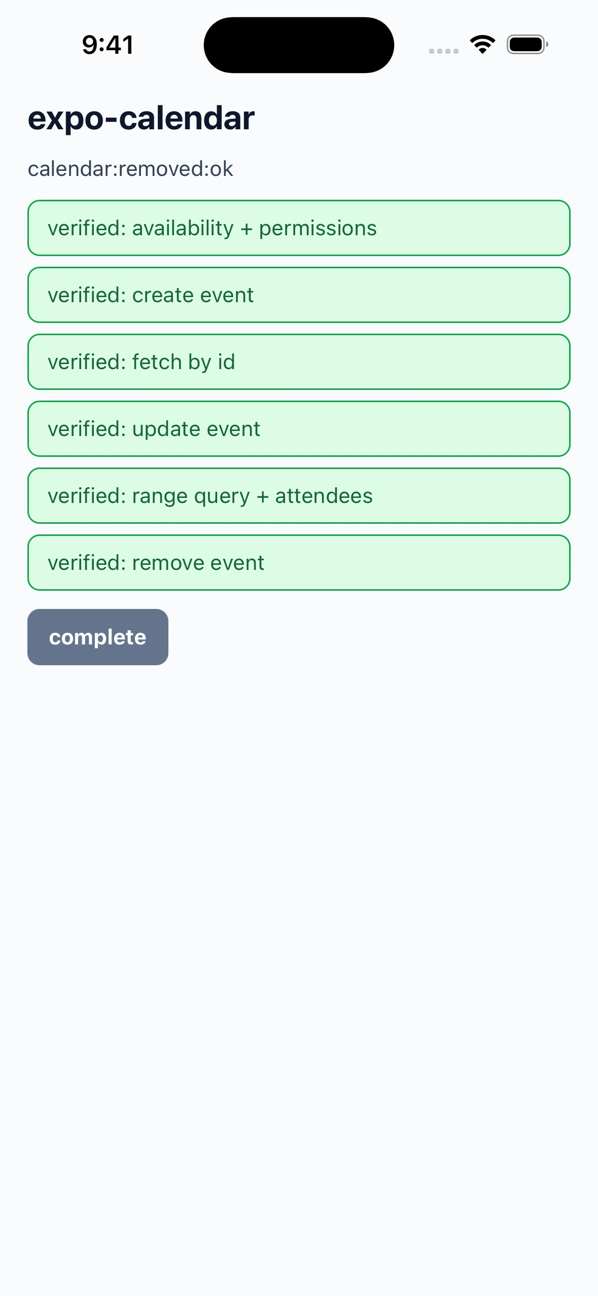 ExpoCalendarLibraryCase iOS 26.4