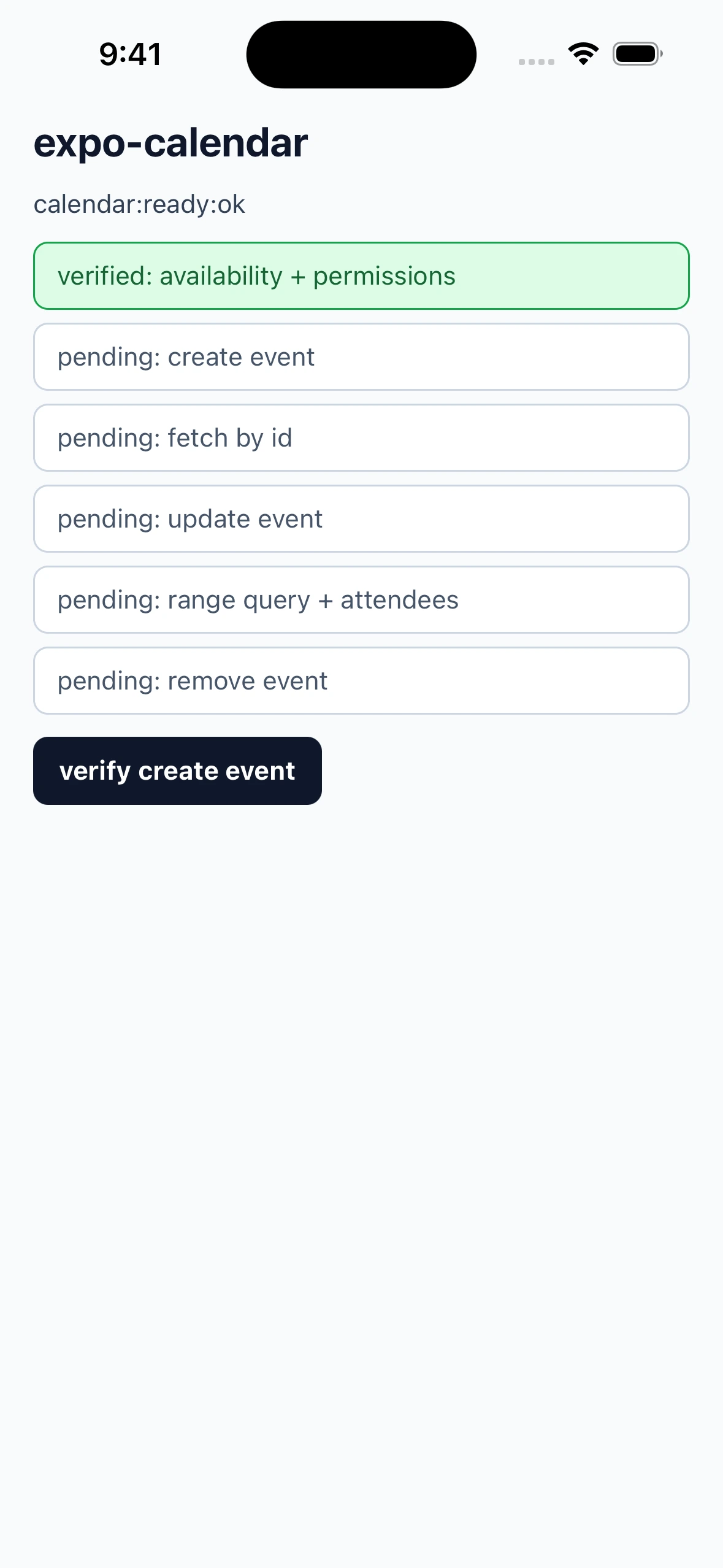 ExpoCalendarLibraryCase iOS 26.4