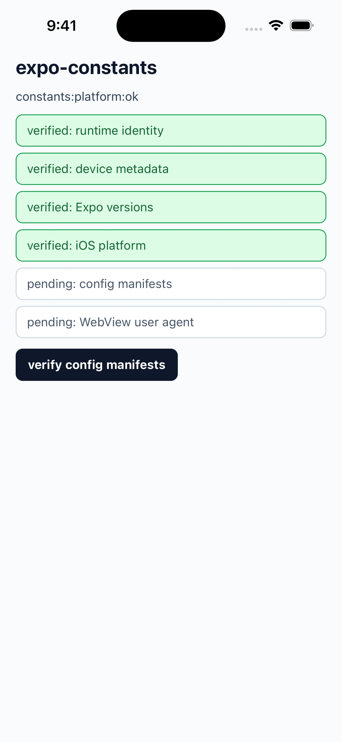 ExpoConstantsLibraryCase iOS 26.4