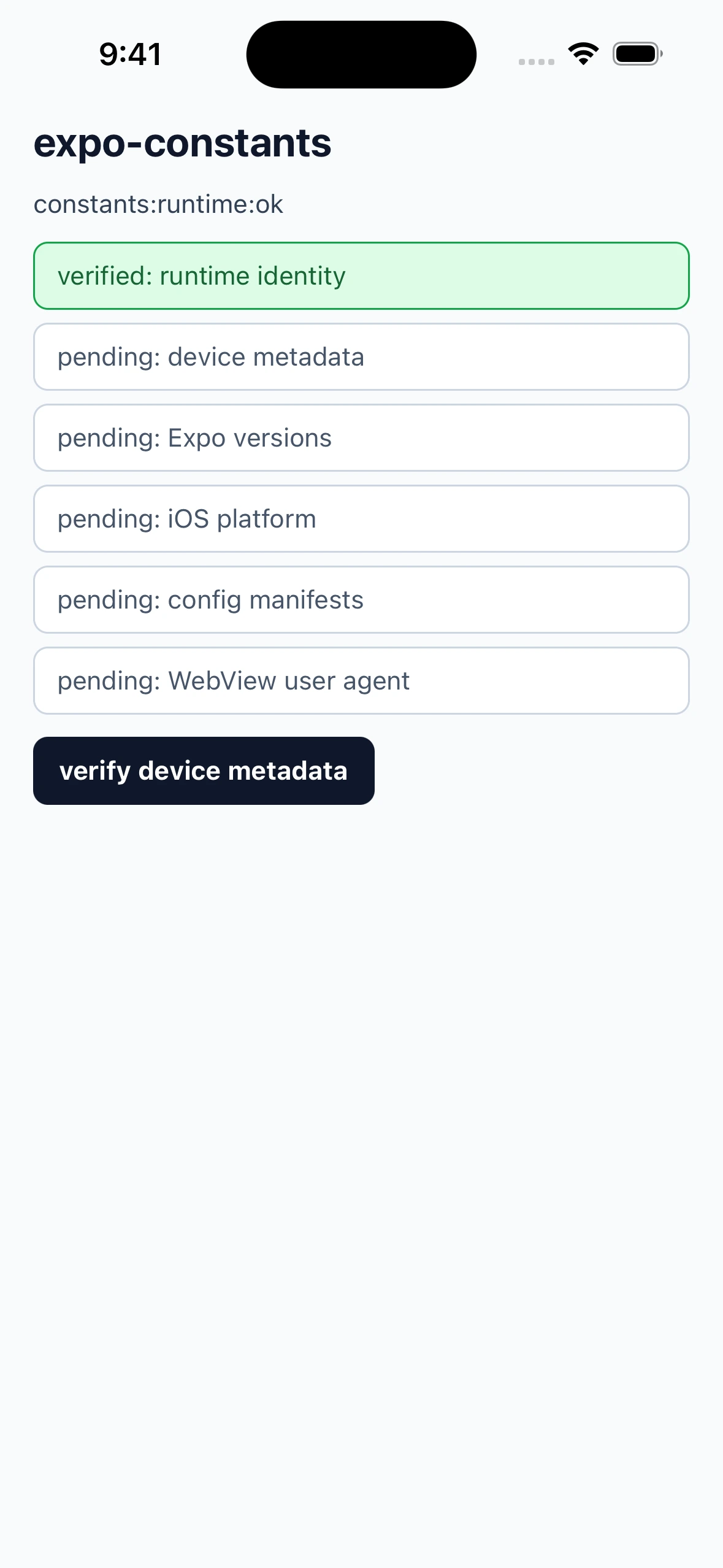 ExpoConstantsLibraryCase iOS 26.4