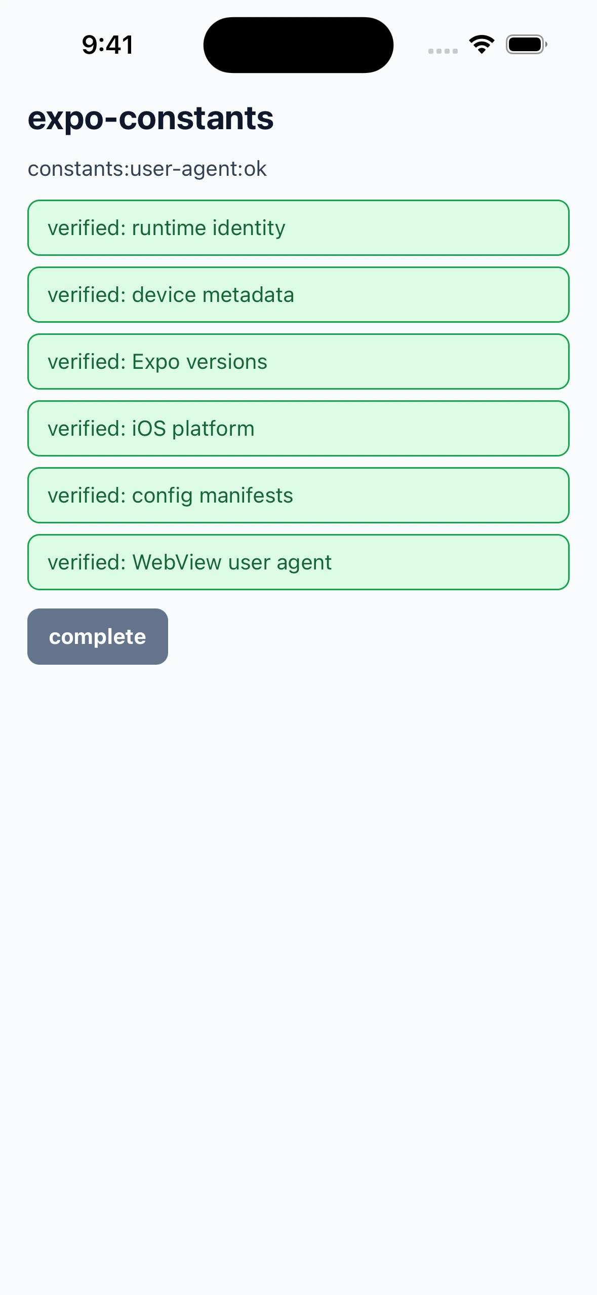 ExpoConstantsLibraryCase iOS 26.4