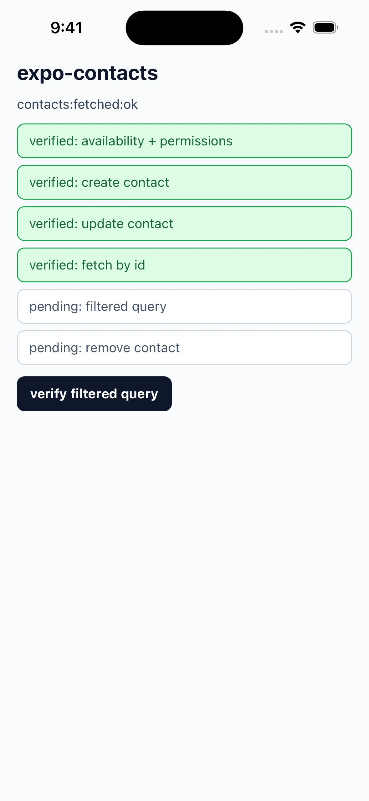 ExpoContactsLibraryCase iOS 26.4
