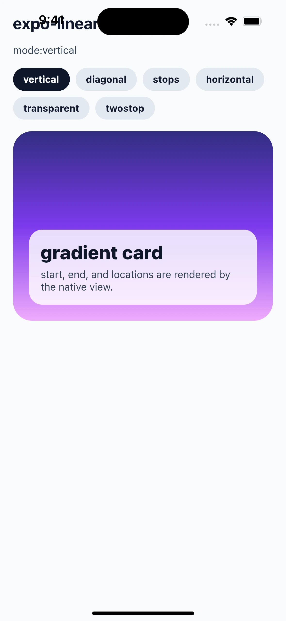 ExpoLinearGradientLibraryCase Peach