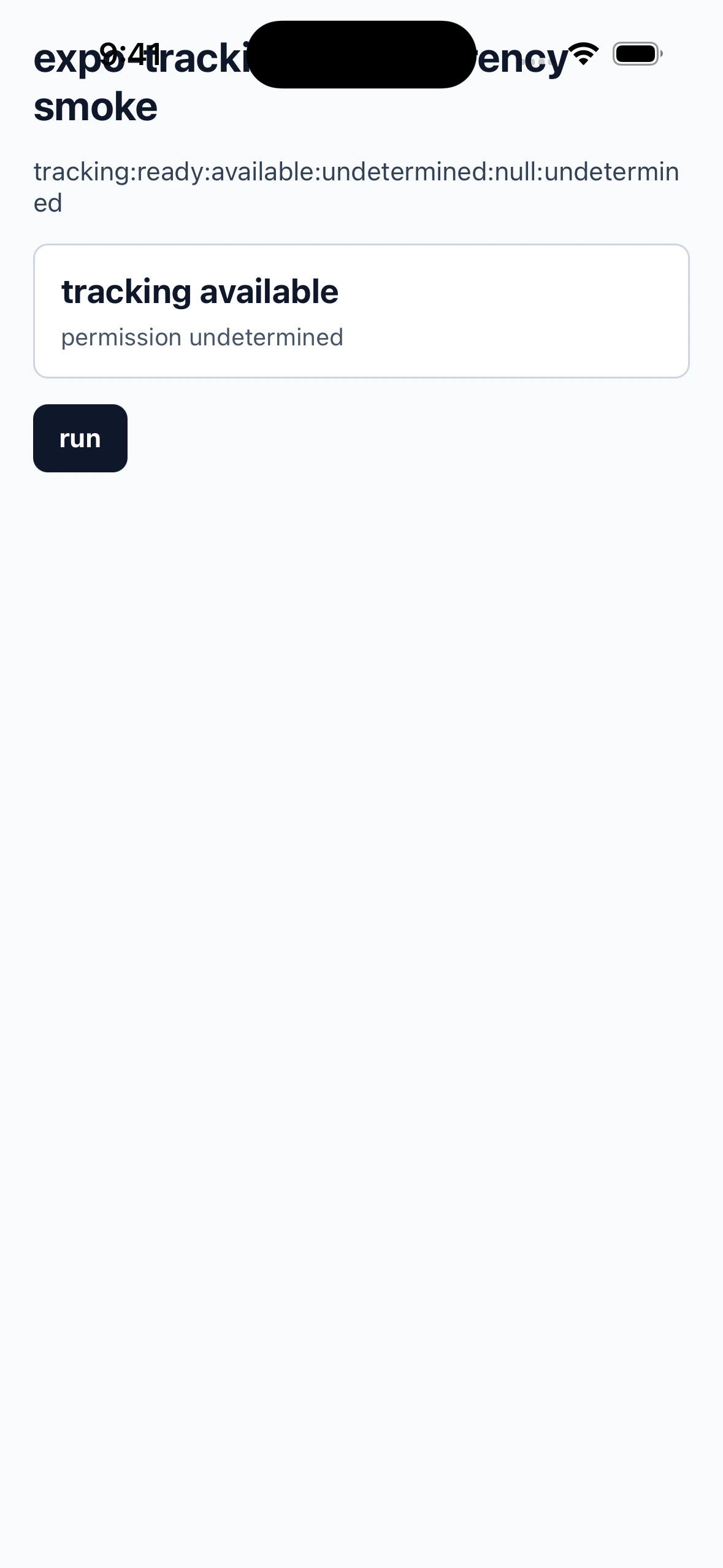 ExpoTrackingTransparencySmokeCase iOS