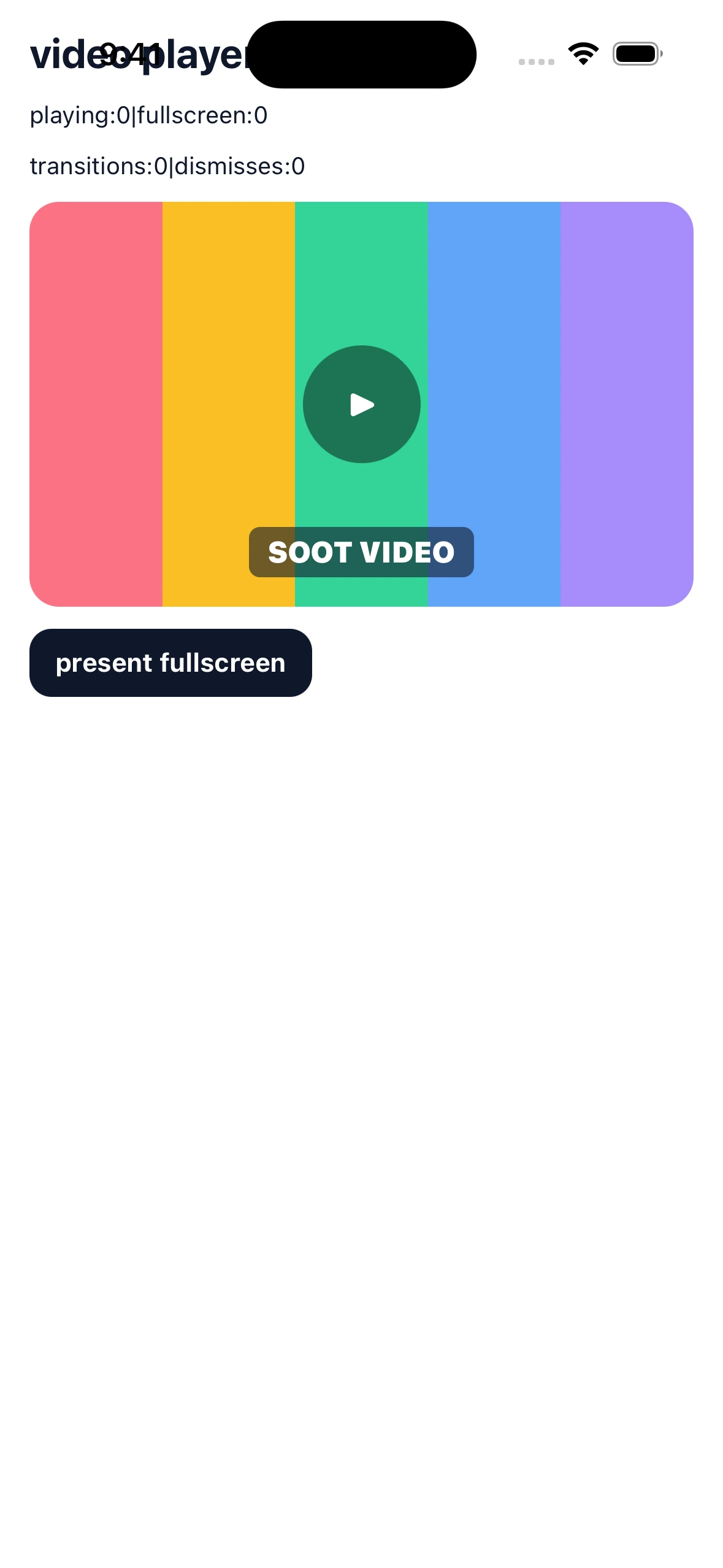 VideoPlayerLibraryCase iOS