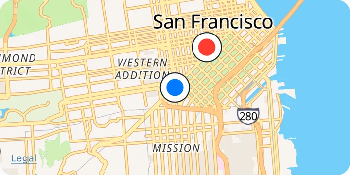 One native ui map settled Peach