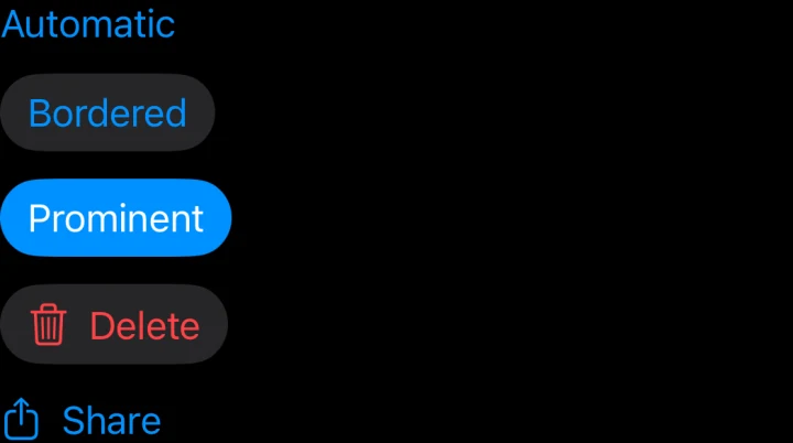 Buttons settled iOS 27.0