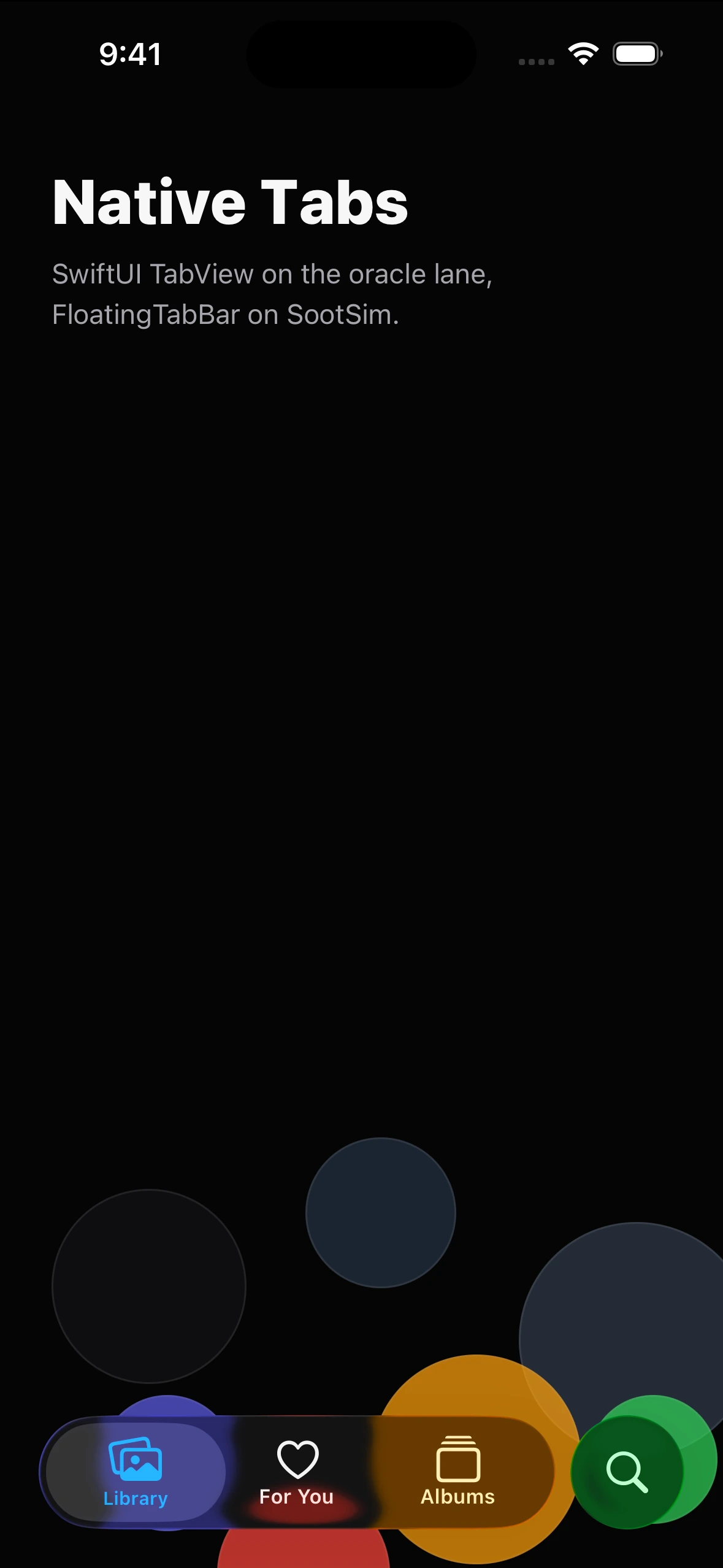 NativeBottomTabsLibraryCase iOS 26.4