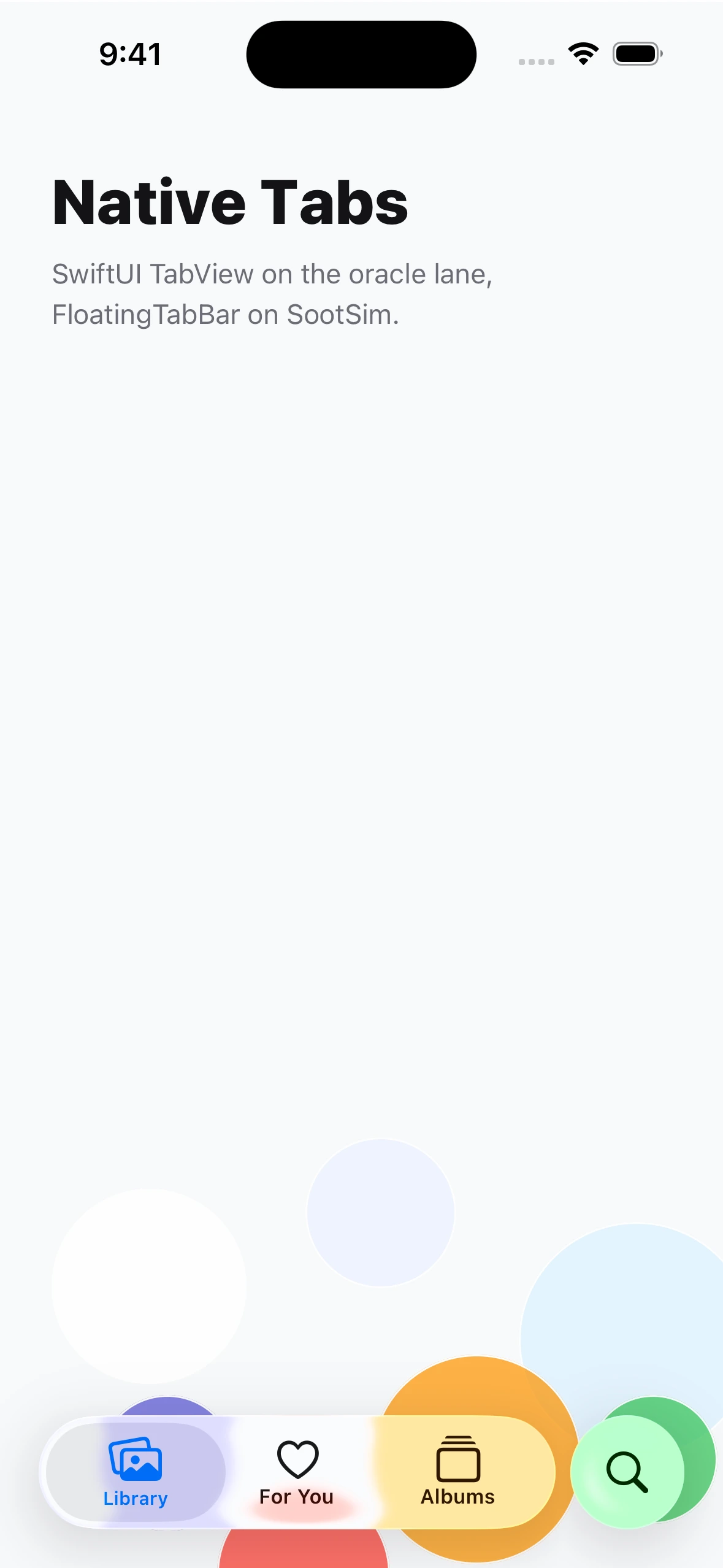 NativeBottomTabsLibraryCase iOS 26.4