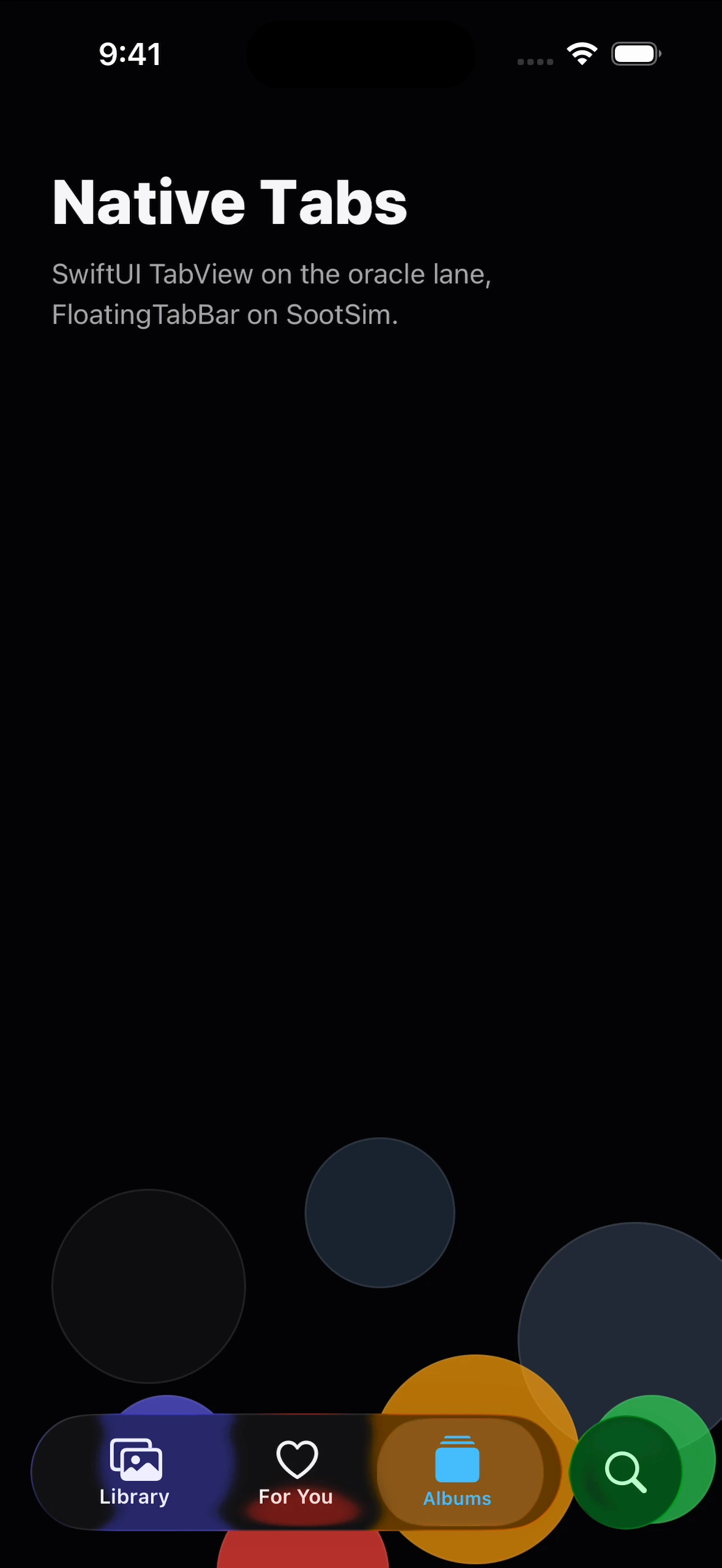 NativeBottomTabsLibraryCase iOS 26.4