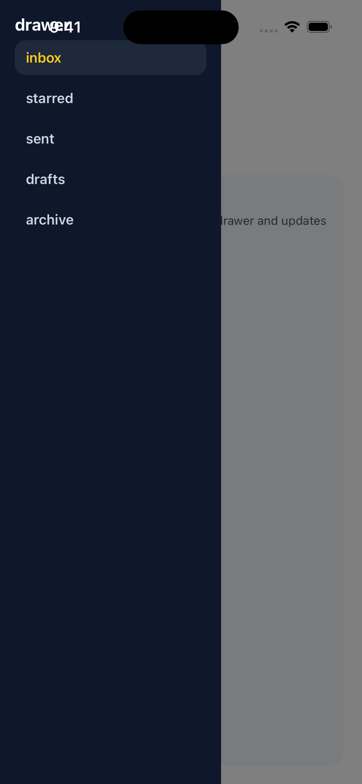 DrawerLayoutLibraryCase iOS
