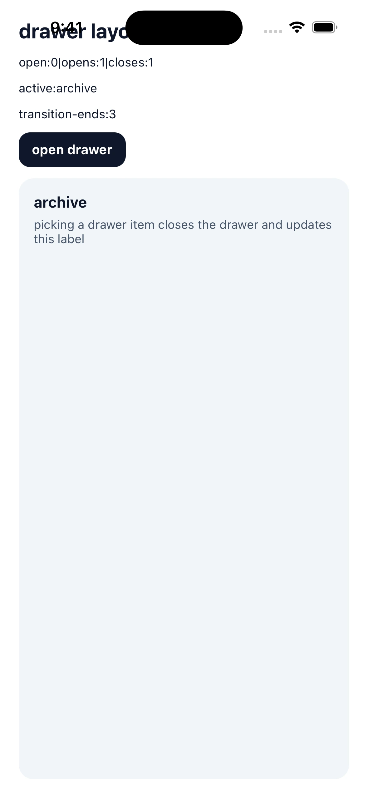 DrawerLayoutLibraryCase iOS