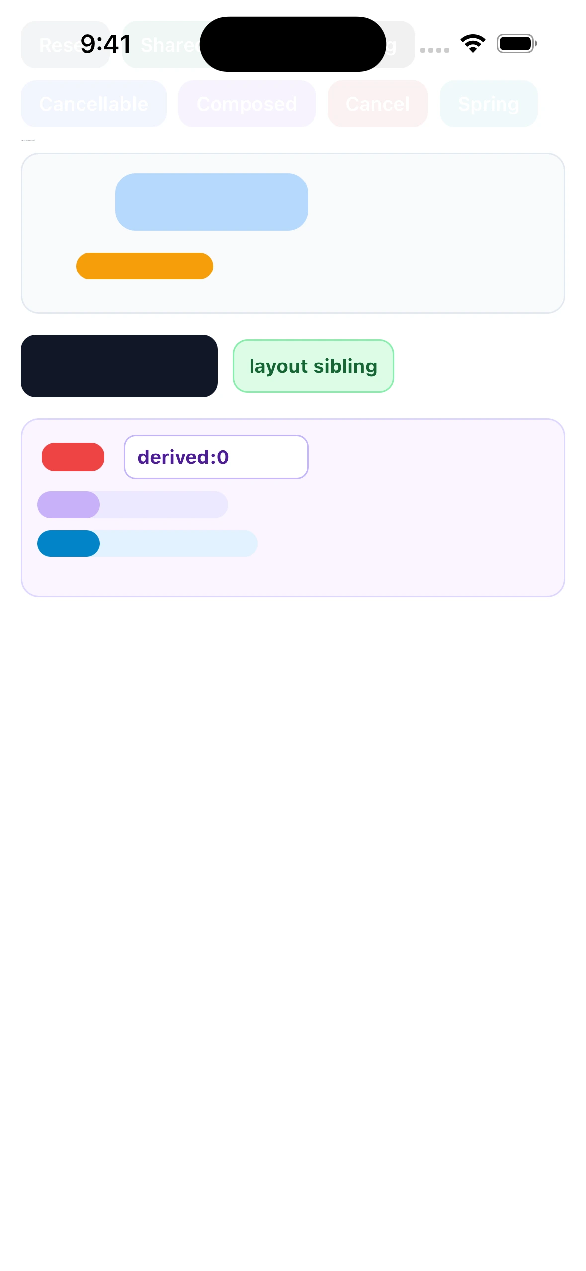 ReanimatedLibraryCase iOS