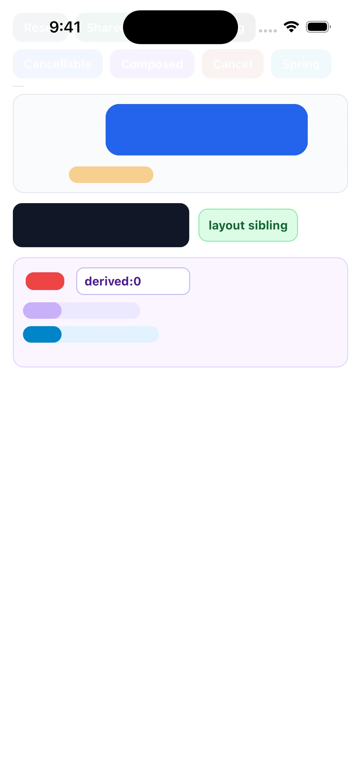 ReanimatedLibraryCase iOS