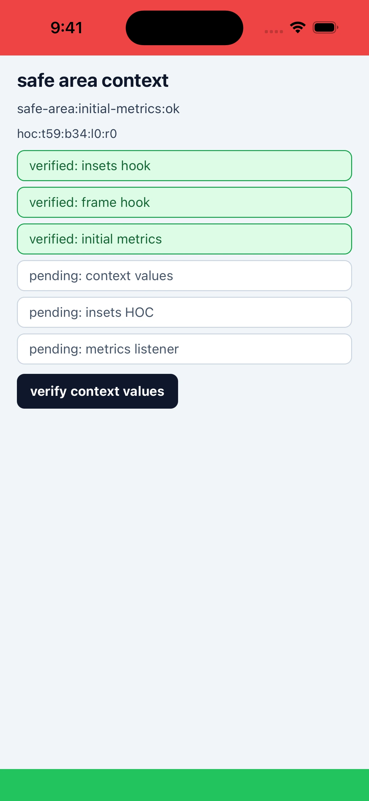 SafeAreaContextLibraryCase iOS 26.4