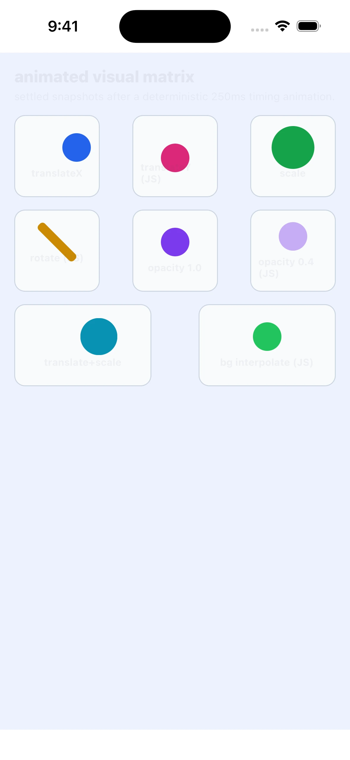 AnimatedVisualMatrixCase iOS