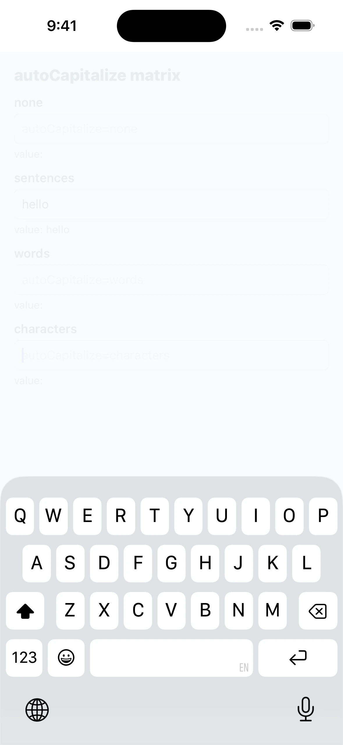 AutoCapitalizeCase iOS