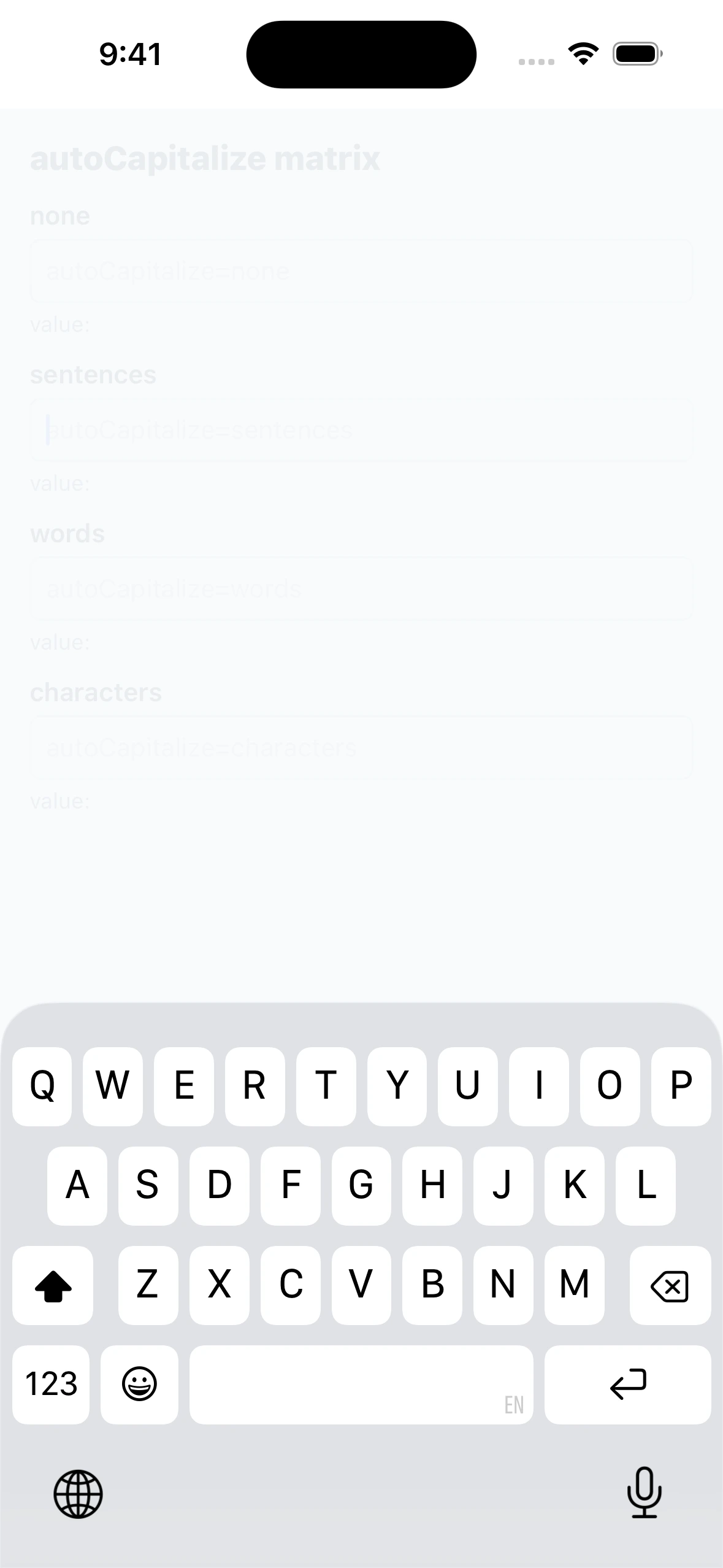 AutoCapitalizeCase iOS