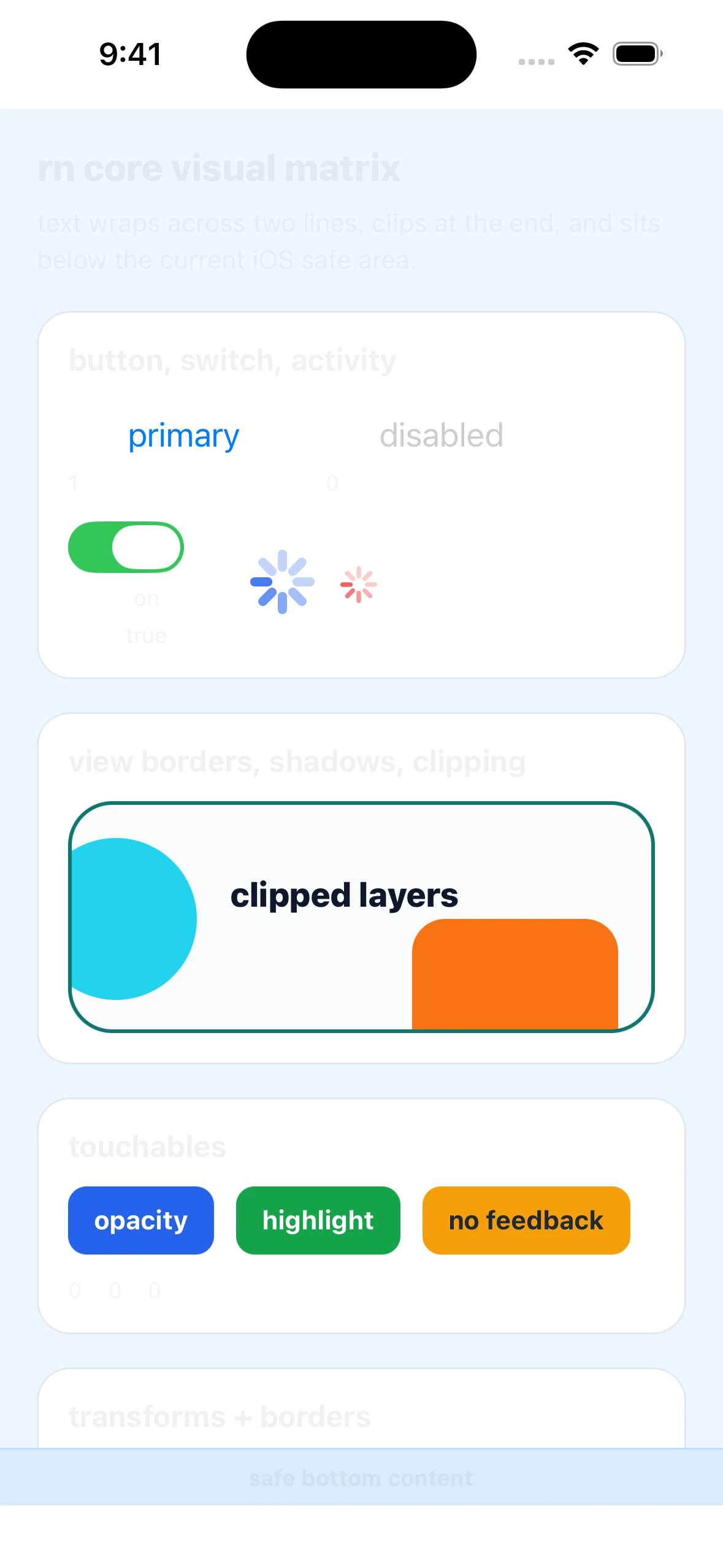 CoreVisualMatrixCase iOS