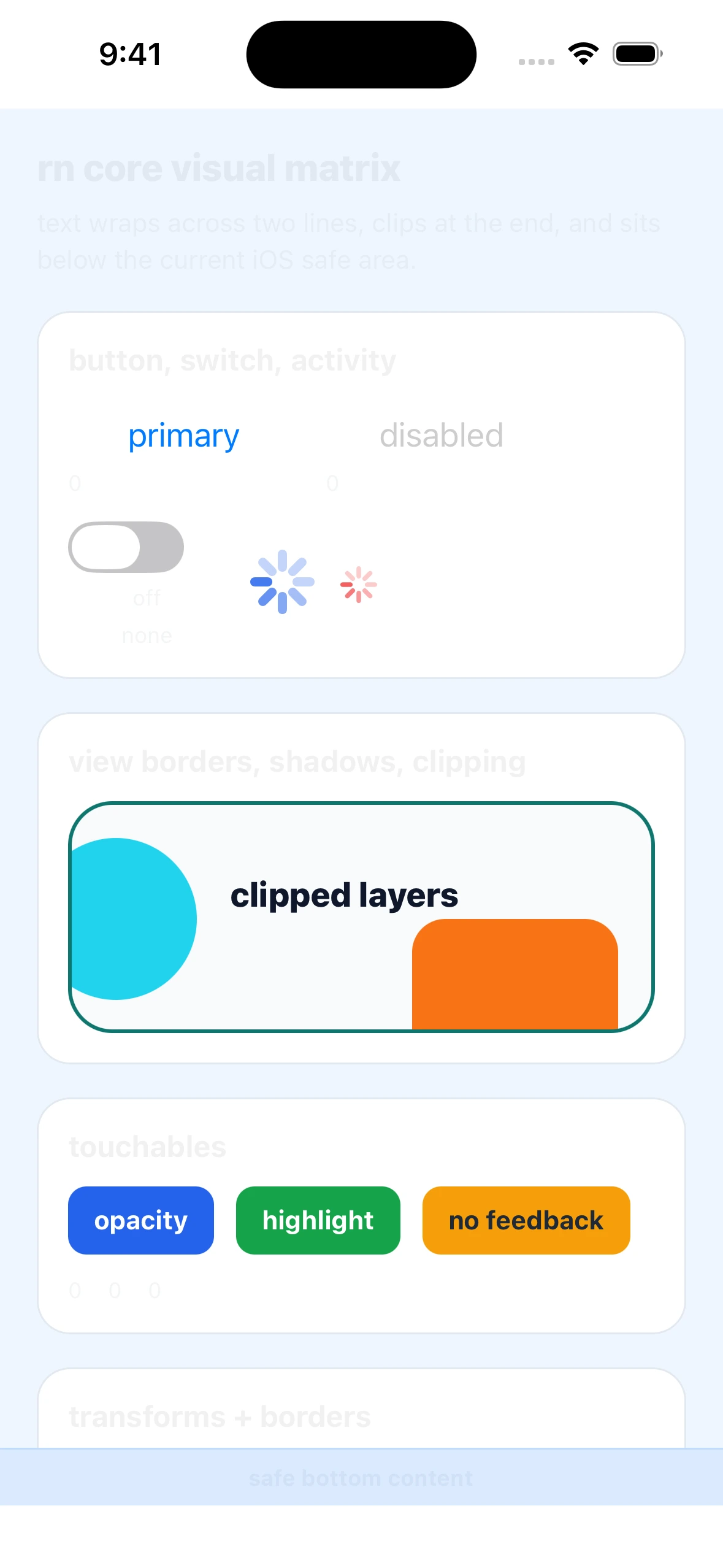 CoreVisualMatrixCase iOS