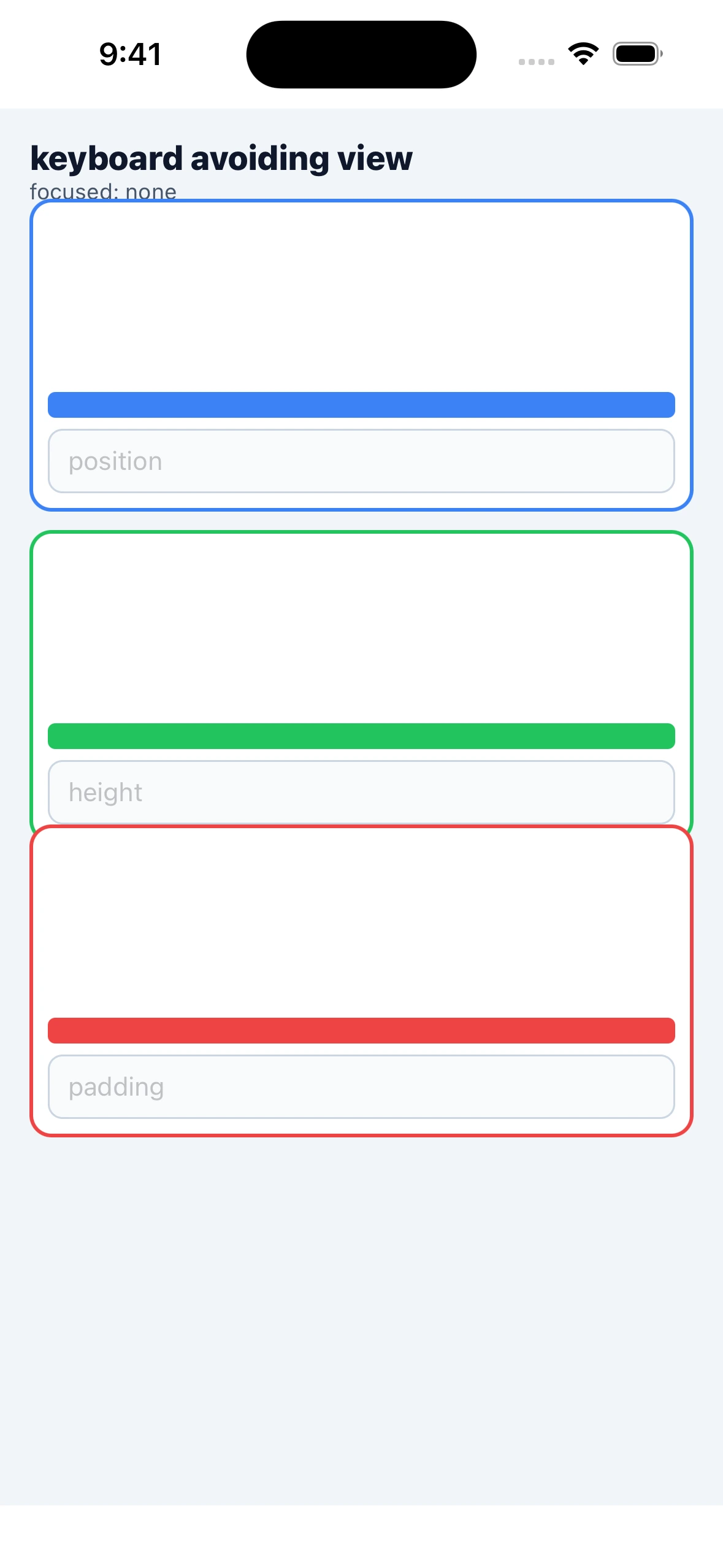 KeyboardAvoidingViewCase iOS 26.4