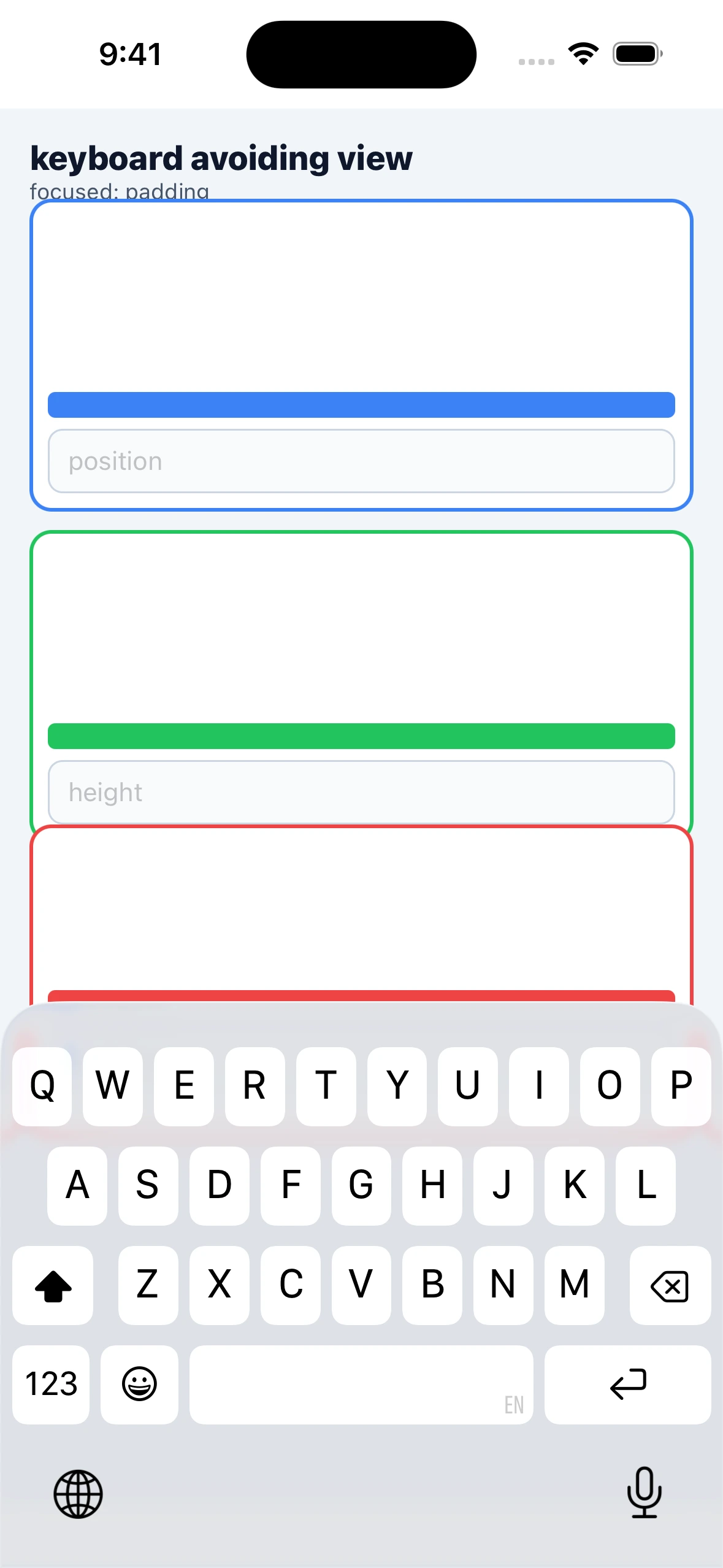 KeyboardAvoidingViewCase iOS 26.4