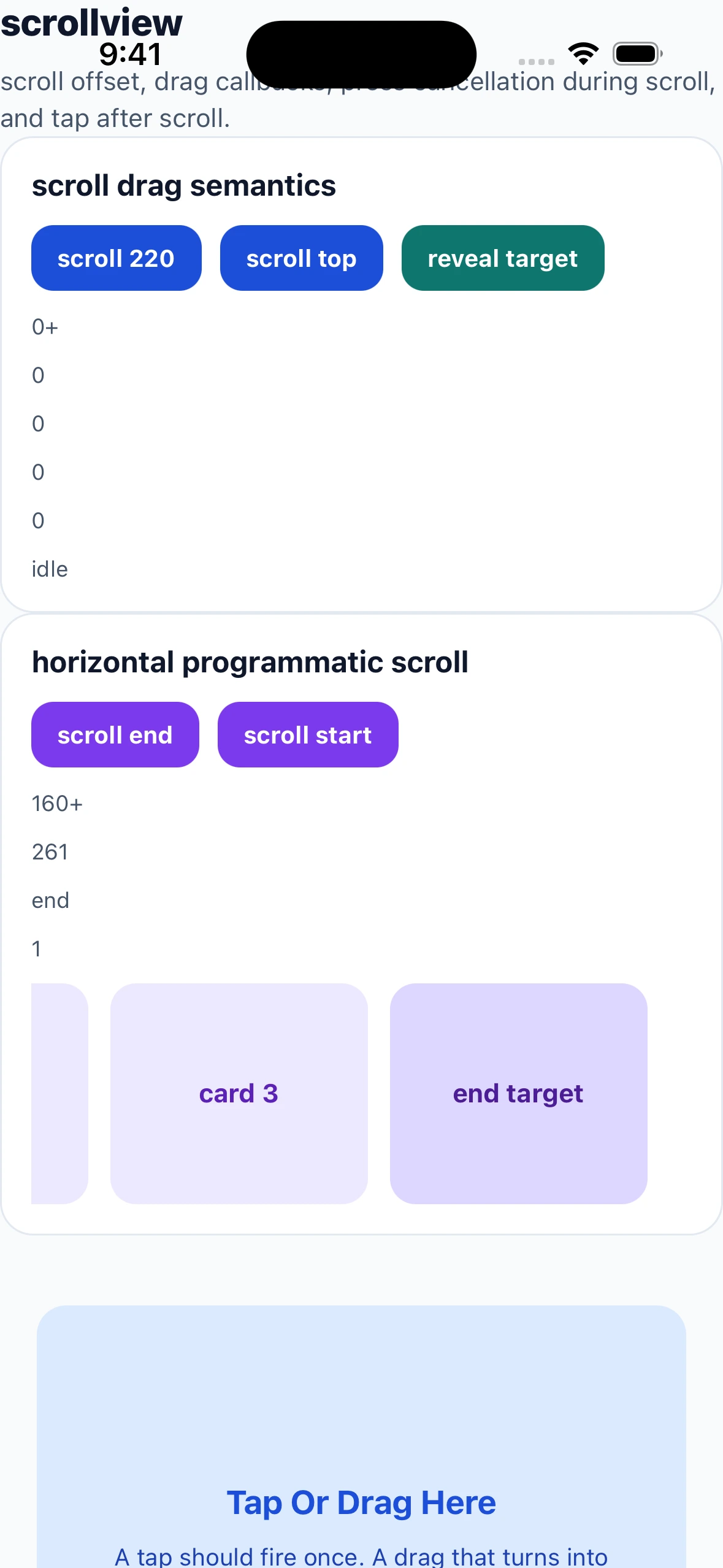ScrollViewMatrixCase iOS