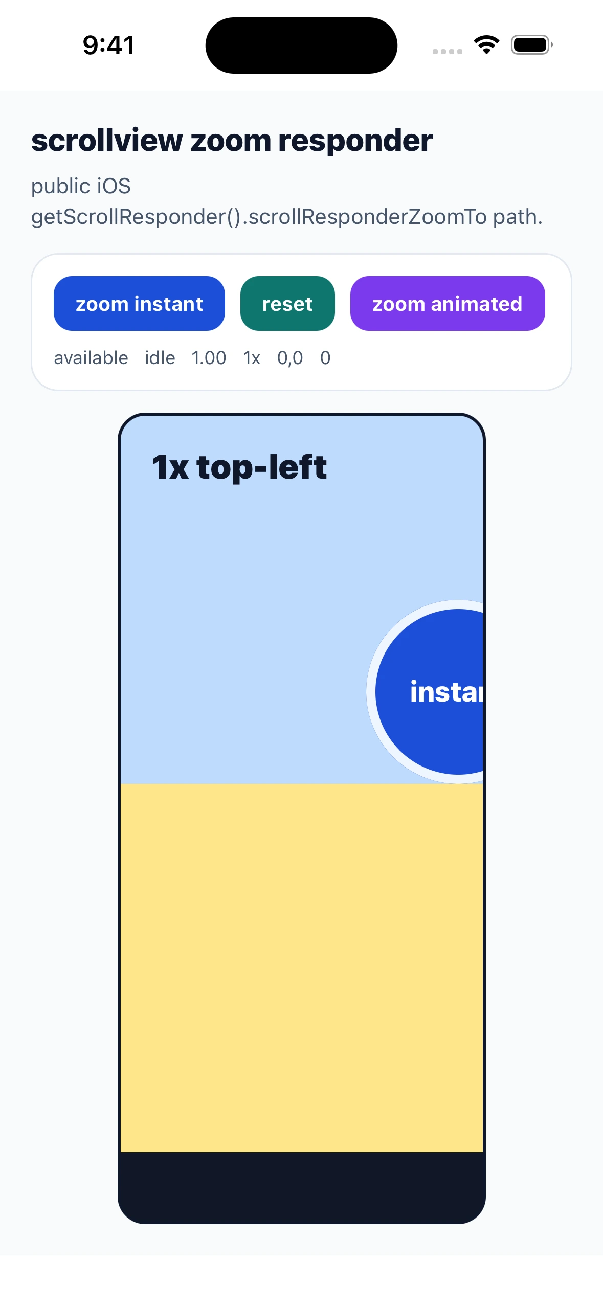ScrollViewZoomResponderCase iOS